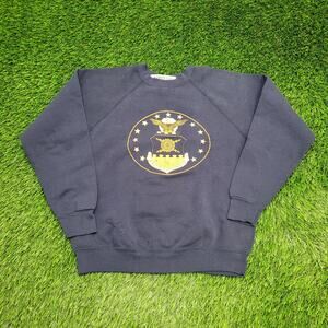 Vintage 80s Air-Force Sweatshirt Women Small 20x21 Baggy USA